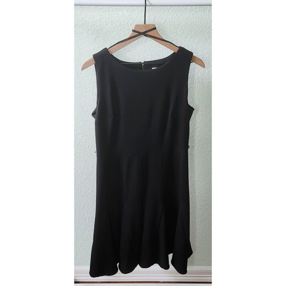 Calvin Klein A-line black dress